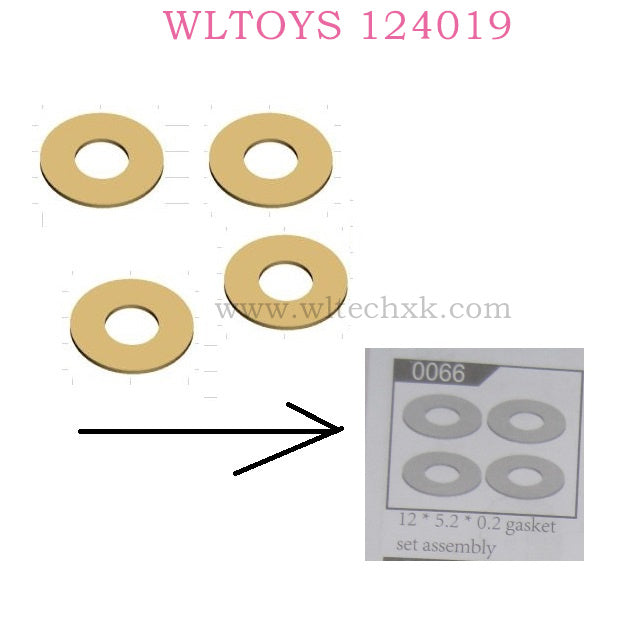 WLTOYS 124019 RC Car 0066 Gasket