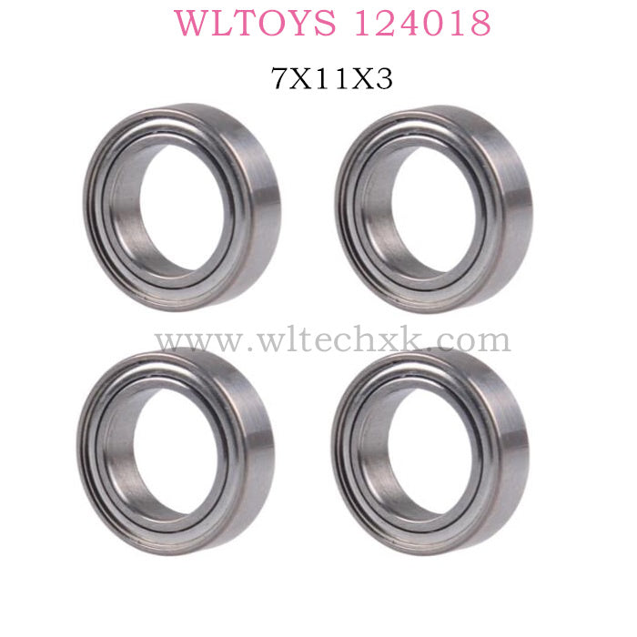 WLTOYS 124018 RC Car Original parts 0094 Rolling bearing 7X11X3