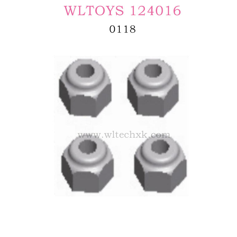 WLTOYS 124016 RC Car Part 0118 M2.5 Rock Nuts