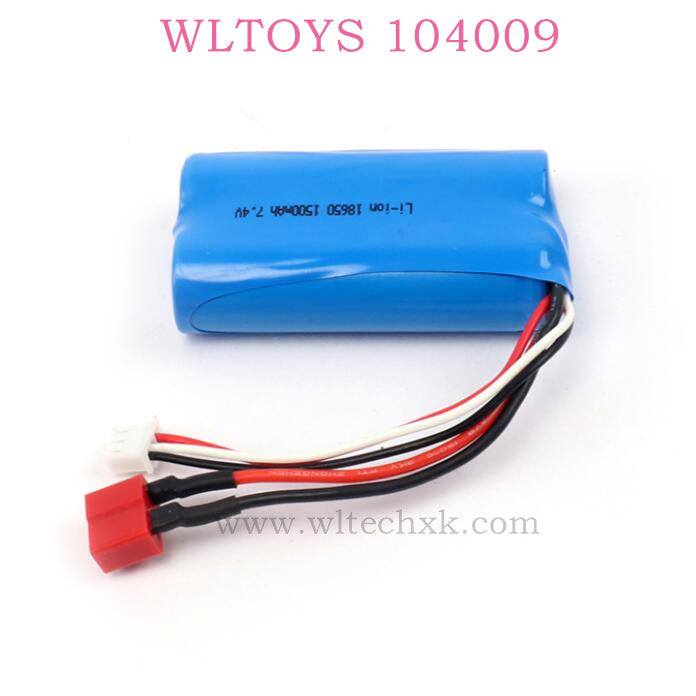 WLTOYS 104009 RC Car parts 7.4V 1500mah Battery 0123 Original