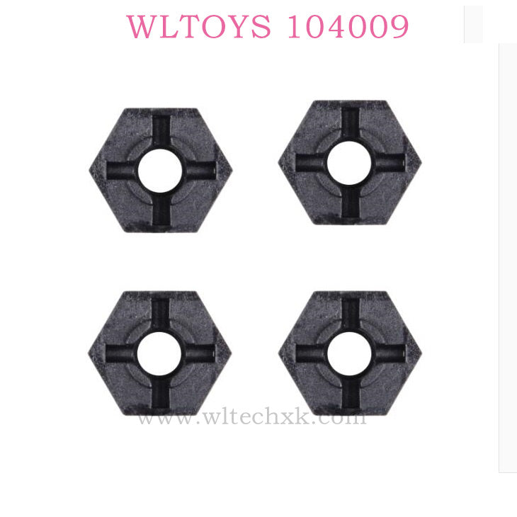 WLTOYS 104009 RC Car parts Hexagonal wheel seat 0214 Original