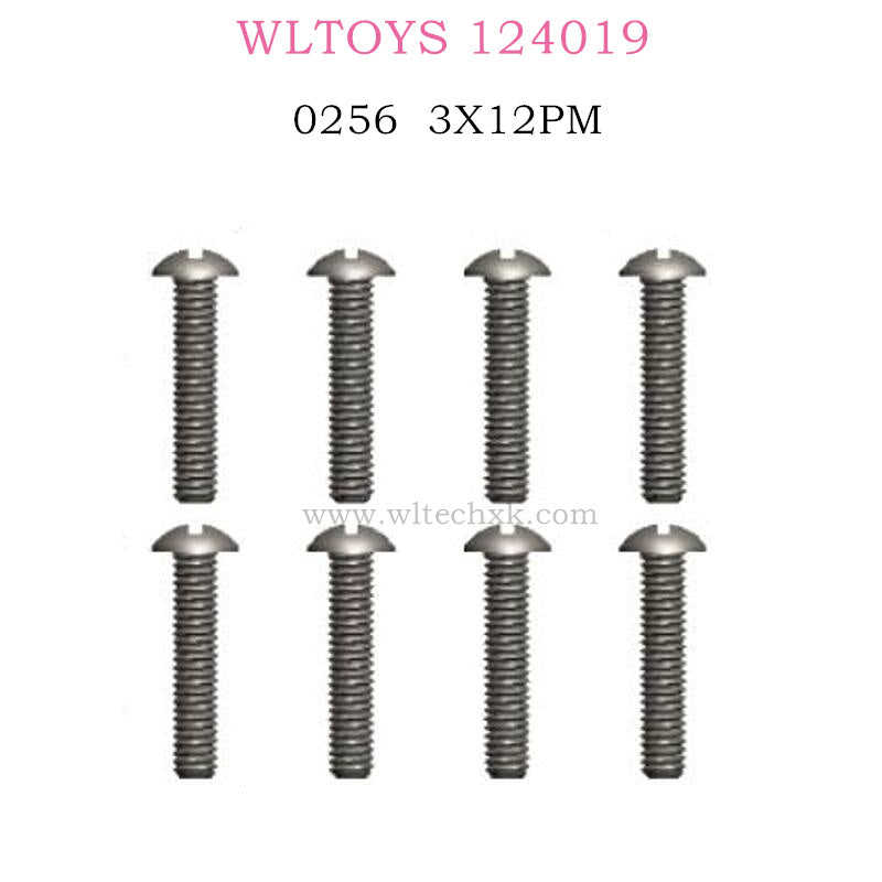 WLTOYS 124019 RC Car 0256 Screw 3X12PM