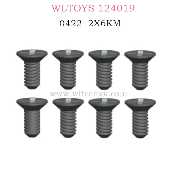 WLTOYS 124019 RC Car 0422 Screws 2X6KM