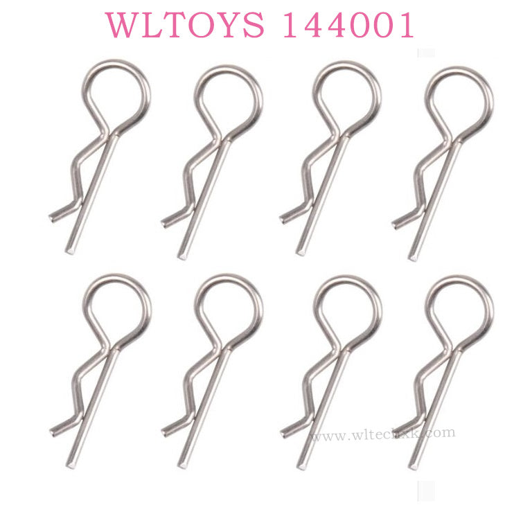 Original parts of WLTOYS 144001 RC Car 0441 R-Shape Pin 1x1.6.5mm