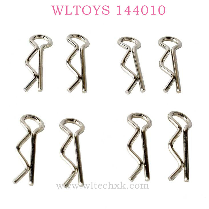 WLTOYS 144010 RC Car Original Parts 0441 R-Shape Pin 1x16.5mm