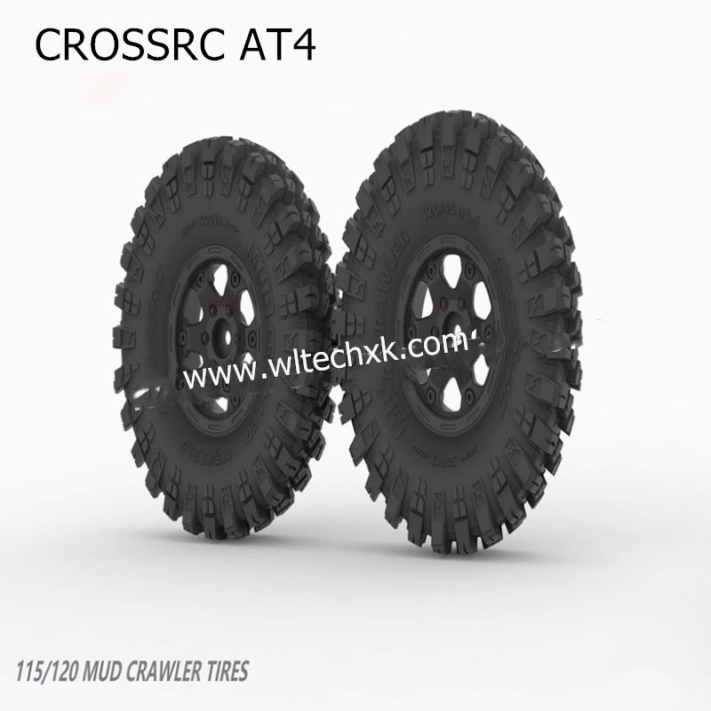 CROSSRC AT4 Parts 1.9 inch Climbing Car Tire Nylon Clamp Tire Wheel 97400975-1