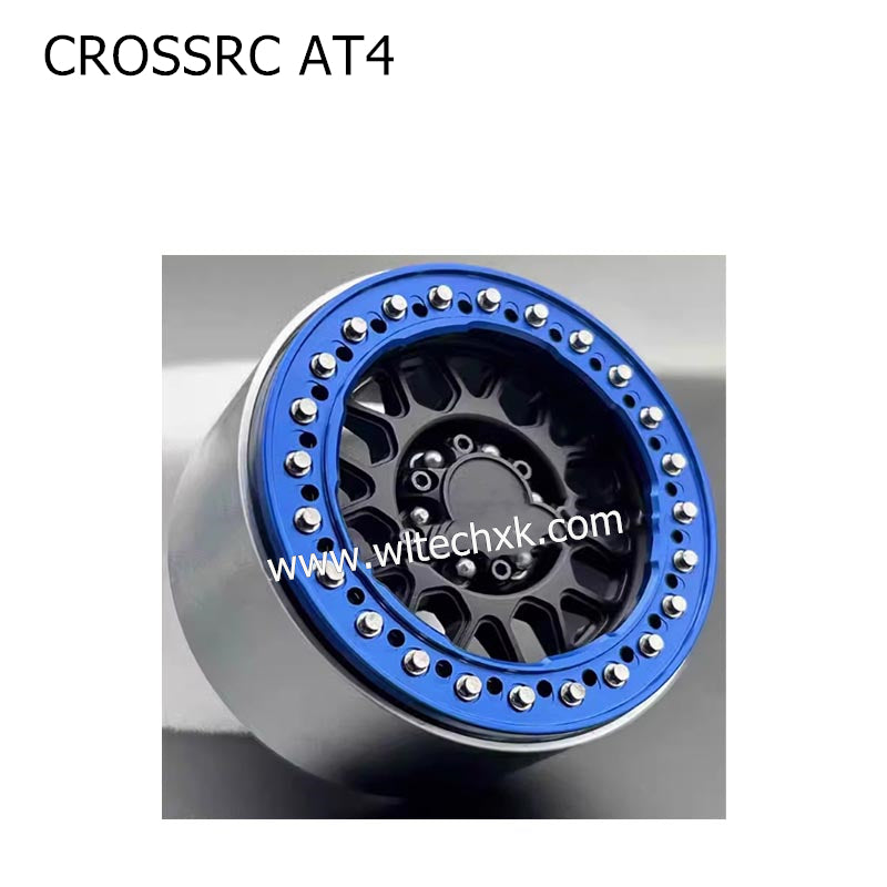 CROSSRC AT4 Parts 1.9 inch KMC Metal Wheel Hub SCX10 BLUE