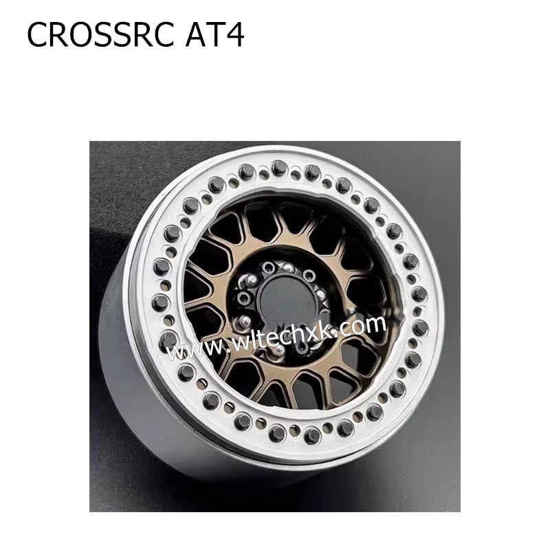 CROSSRC AT4 Parts 1.9 inch KMC Metal Wheel Hub SCX10 SILVER