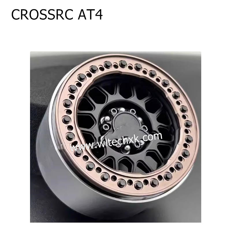 CROSSRC AT4 Parts 1.9 inch KMC Metal Wheel Hub SCX10 GOLD