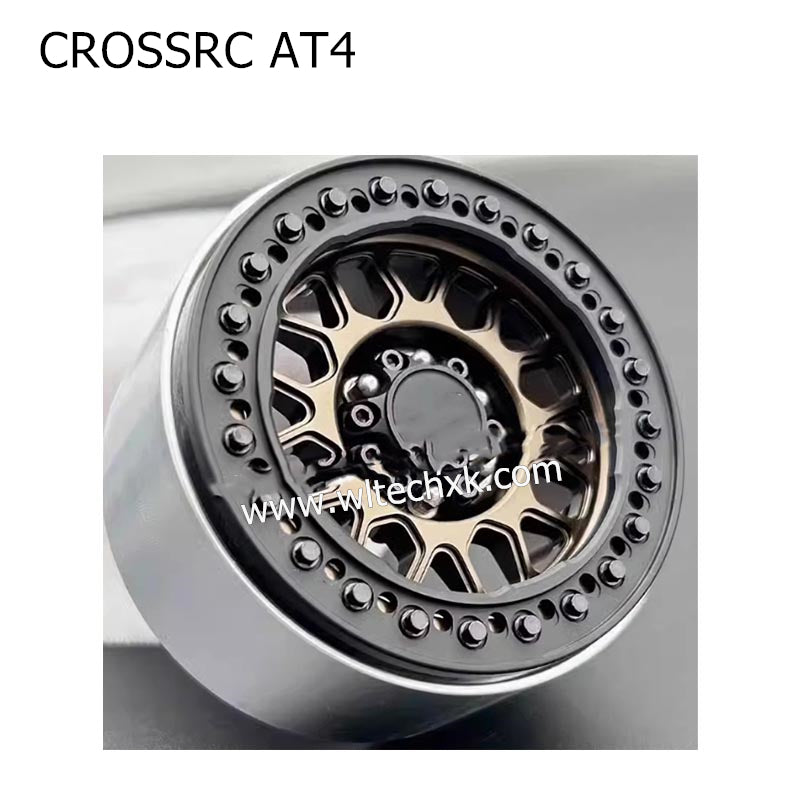 CROSSRC AT4 Parts 1.9 inch KMC Metal Wheel Hub SCX10 BLACK