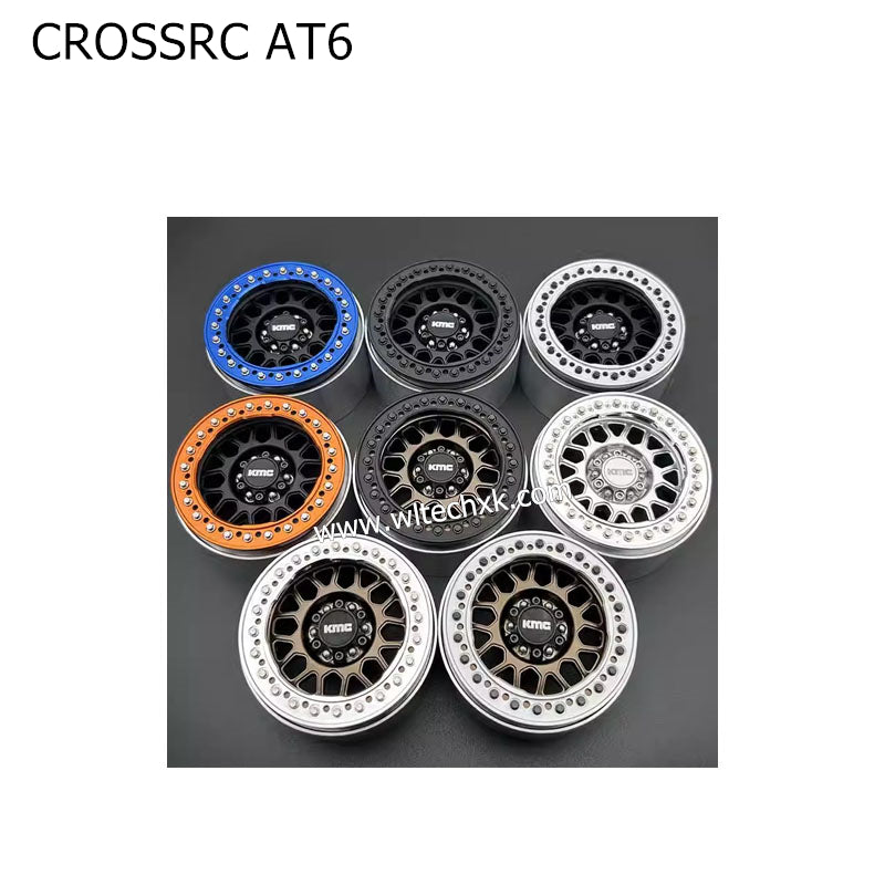 CROSSRC AT6 Parts 1.9 inch New KMC Metal Climbing Wheel Hub SCX10-1