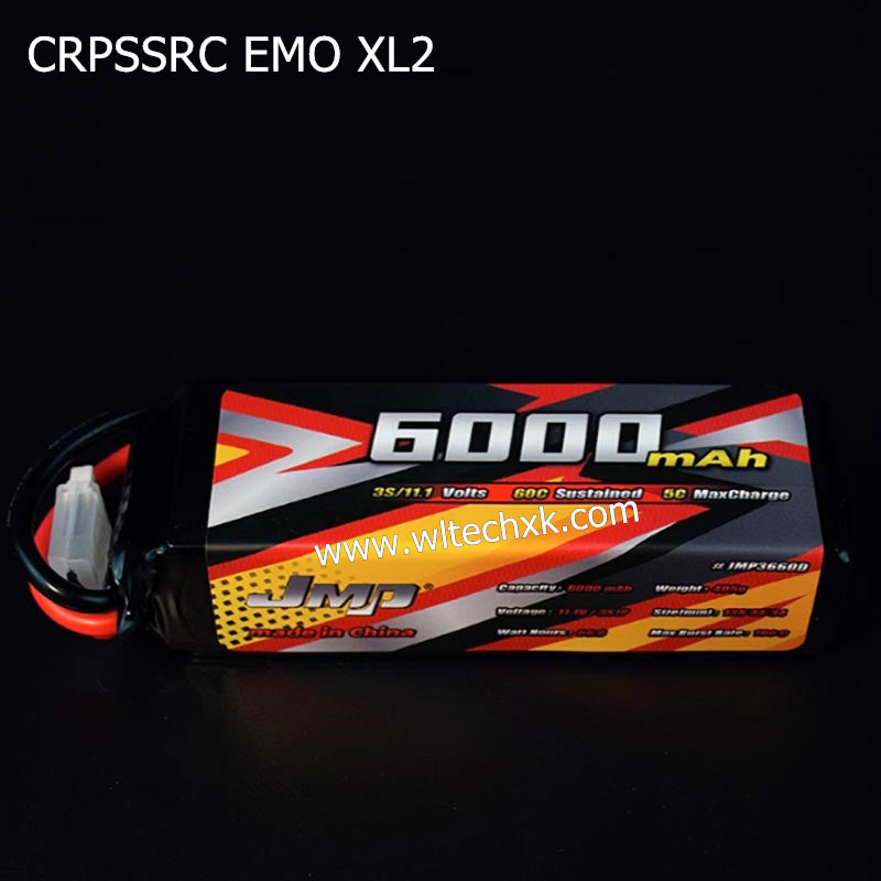 CROSSRC EMO XL2 Parts Leopard 6000 3S Short Lithium Battery XT60 Head