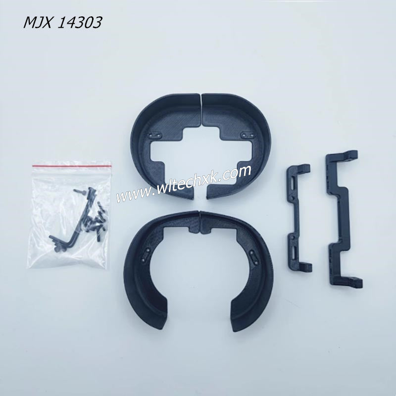 MJX Hyper Go 14303 RC CAR Parts Black ABS ASA Material Single Fender Kit