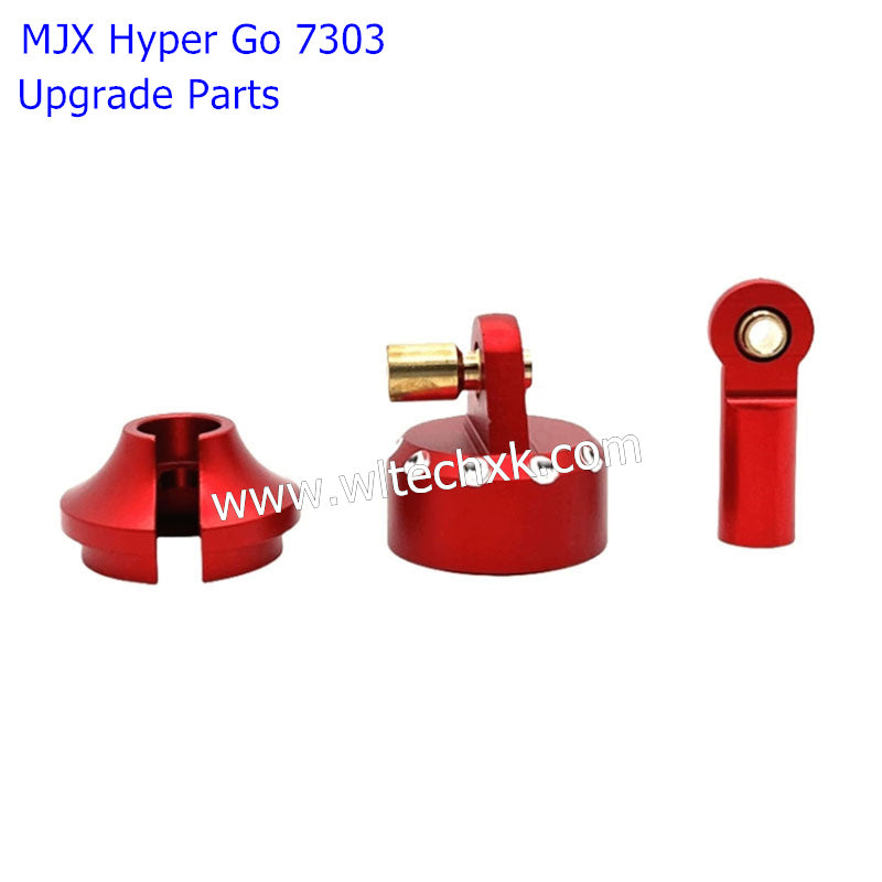 MJX Hyper Go 7303 Upgrade Parts Metal Upgrade Front and Rear Original Shock Absorber Replacement Parts red