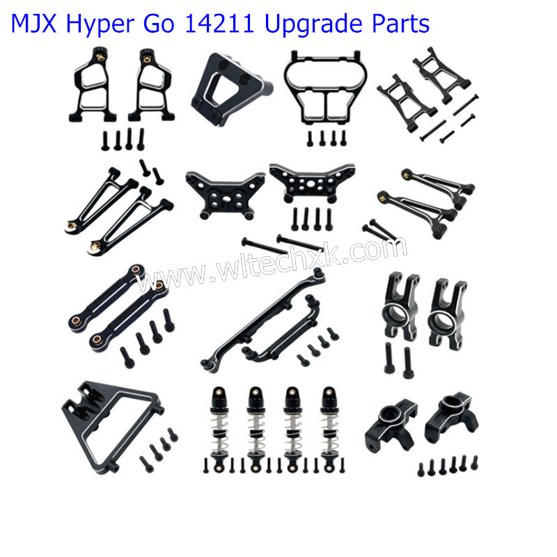 MJX Hyper Go 14211 Upgrade Parts Consumable Parts Metal Upgrade Kit BLACK