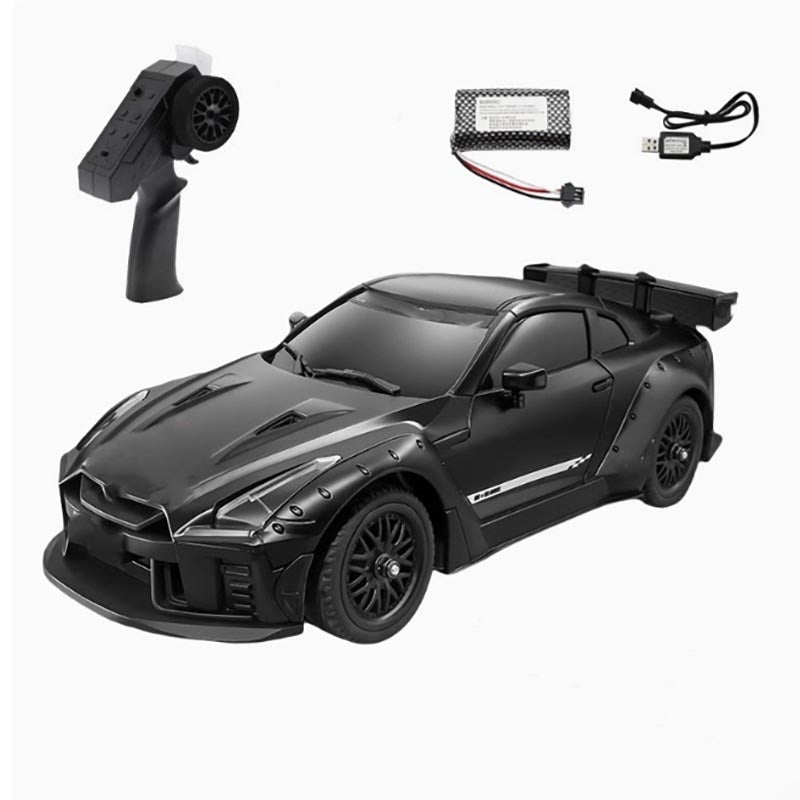 MN MODEL MN-268 RC CAR 1:16 Full Scale GTR Remote Control Drift Car black-1