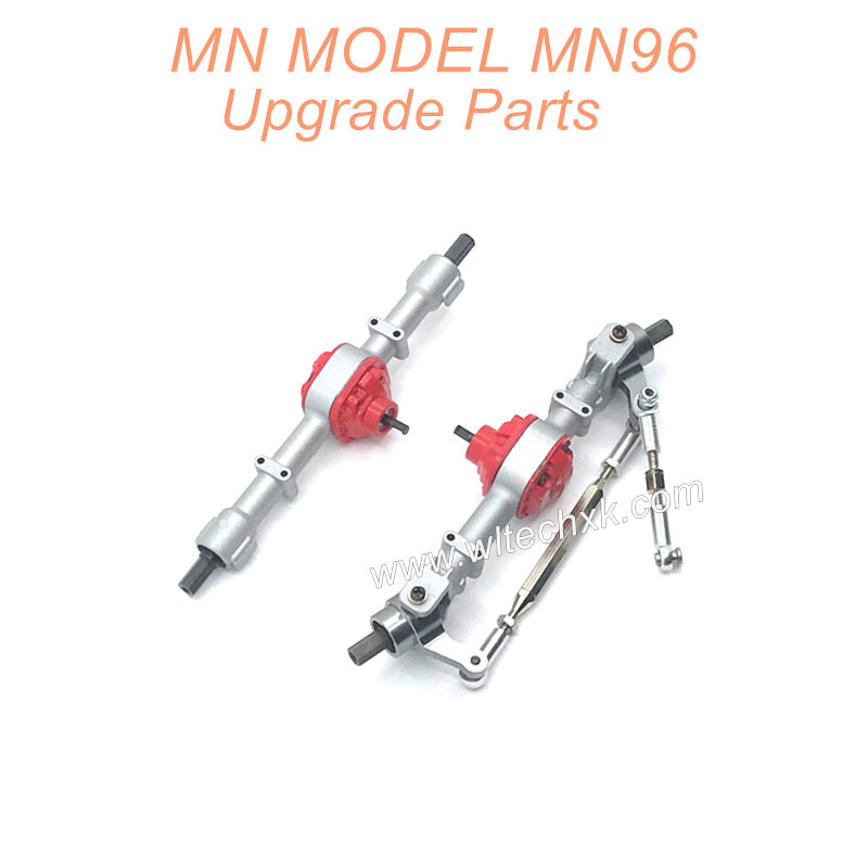 1-MN-MODEL-MN96-Upgrade-Parts-Metal-Front-and-Rear Axle-Assembly-Silver