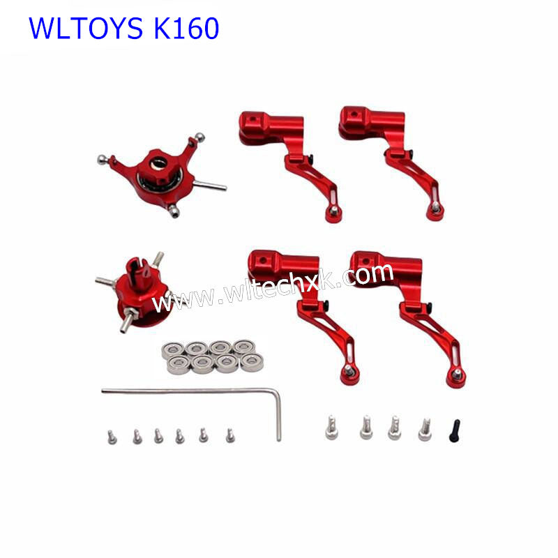 WLTOYS K160 RC Helicopter Upgrade Parts Rotor Disc Crosshead red
