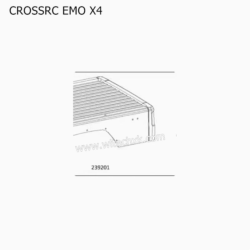 CROSSRC EMO X4 Parts Orange Rear Ahell + Decorative Parts CS-97401283-1