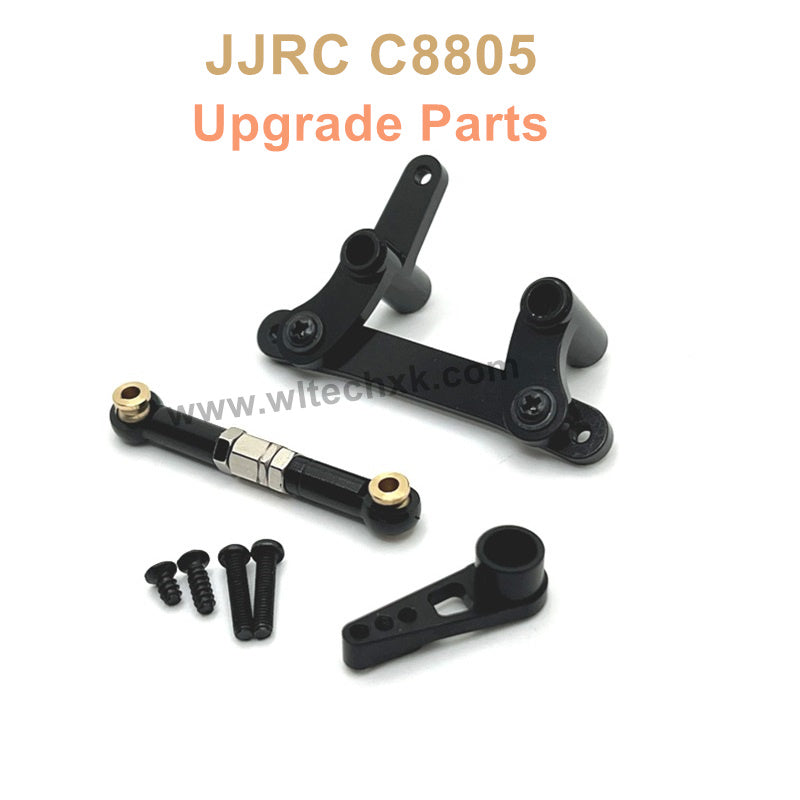 10-JJRC C8805 Upgrade Parts Steering Kit+Servo Rod+Servo Arm Black