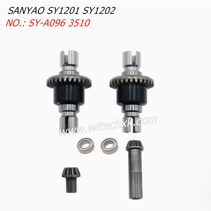 SANYAO SY1201 SY1202 Parts Metal Differential Front+Rear SY-A096 3510