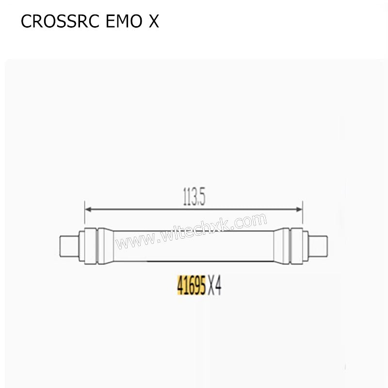 CROSSRC EMO X Parts Chassis Lower Tie Rod 41695 CS-97401102-1