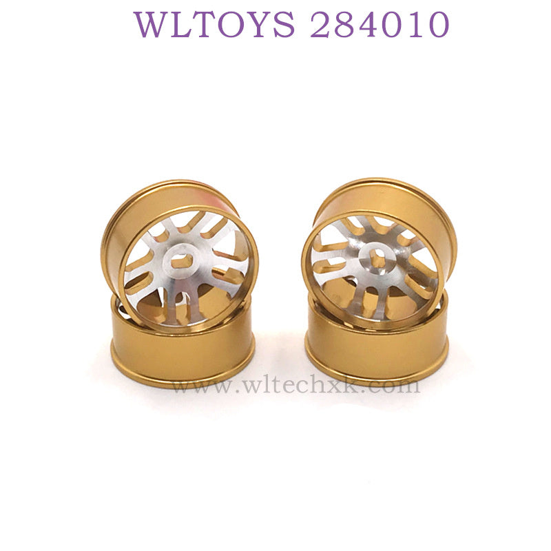Upgrade parts of WLTOYS 284010 RC Car Metal Hub gold