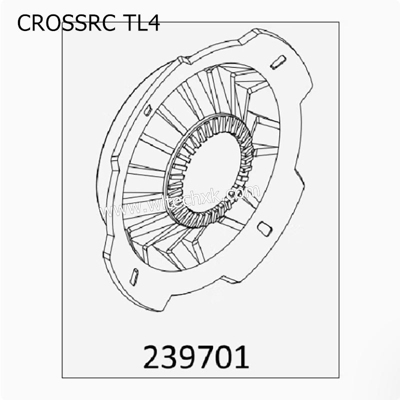 CROSSRC TL4 Parts Front Wheel Hub Cover 239701 CS-97401382