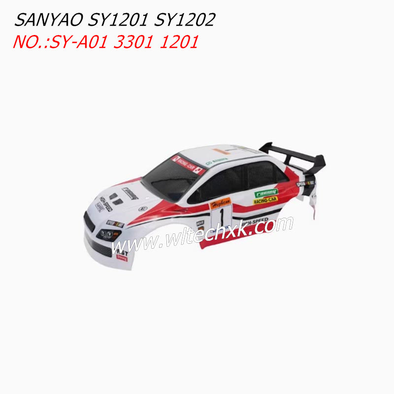 SANYAO SY1201 SY1202 Parts Car Shell Assembly White SY-A01 3301 1201