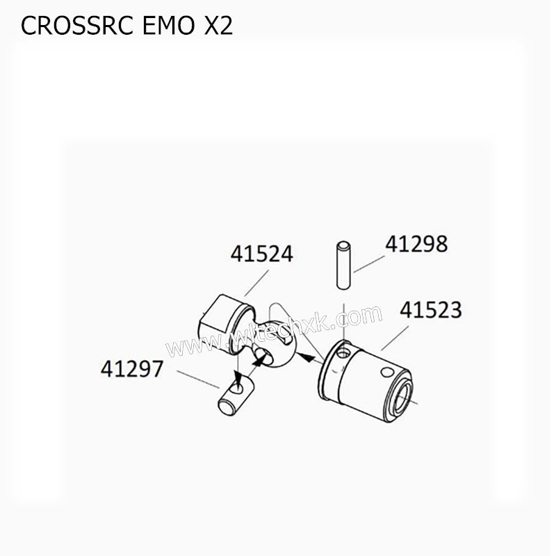 CROSSRC EMO X2 Parts Drive Shaft Metal Parts CS-97401262
