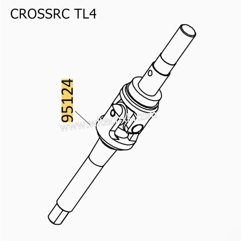 CROSSRC TL4 Parts Front Axle CVD 95124 CS-97401354