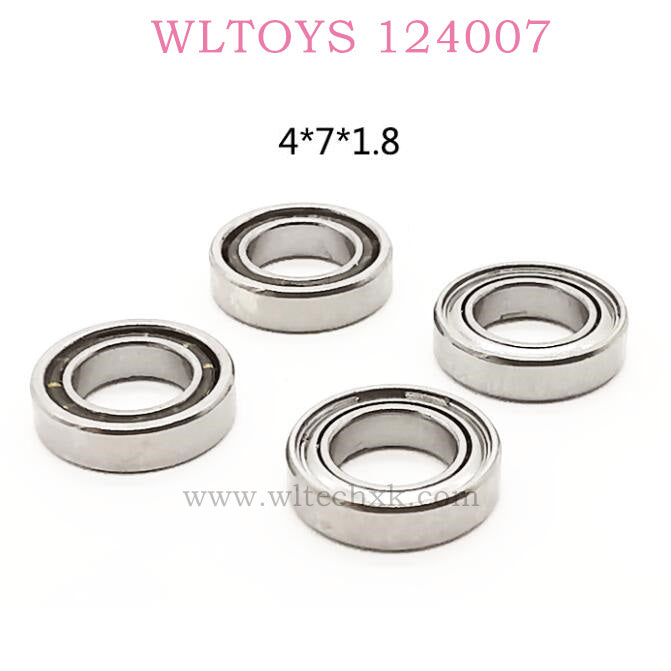 WLTOYS 124007 RC Car Original parts 1296 Rolling Bear 4X7X1.8