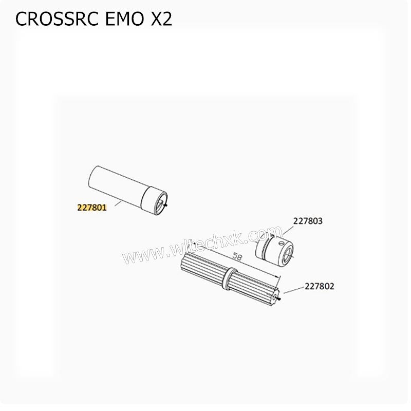CROSSRC EMO X2 Parts Drive Shaft Nylon Parts CS-97401261