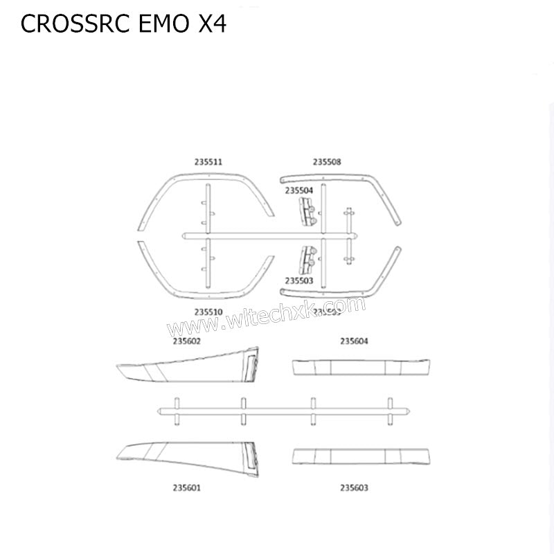 CROSSRC EMO X4 Parts Fender Kit CS-97401291