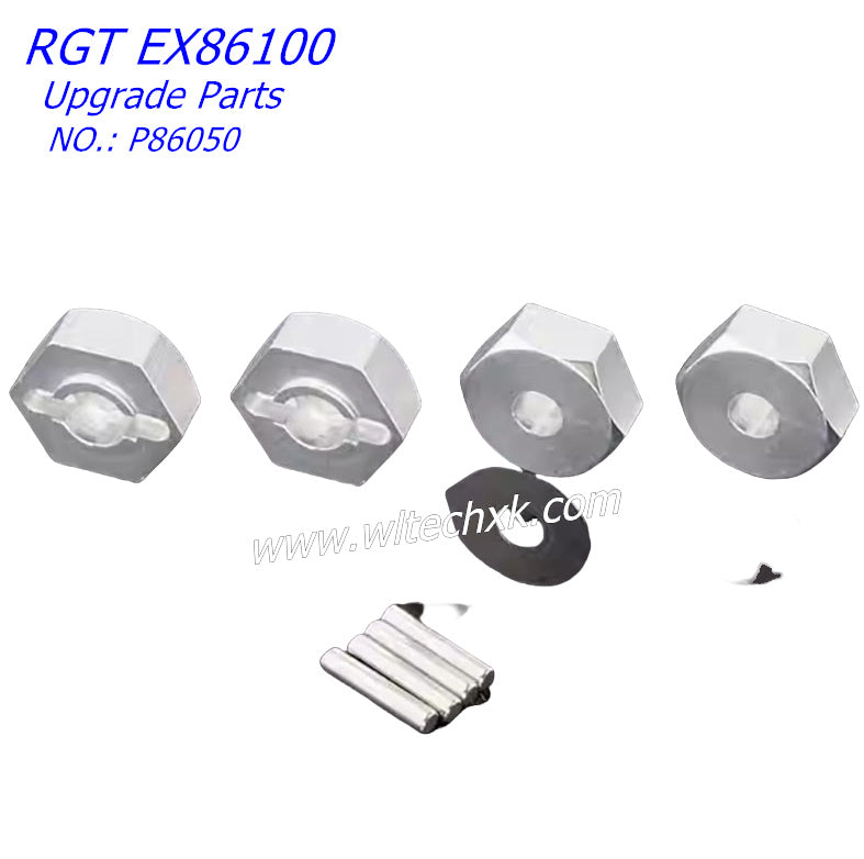 RGT EX86100 Upgrade Parts Coupler 4pcs R86050 silver