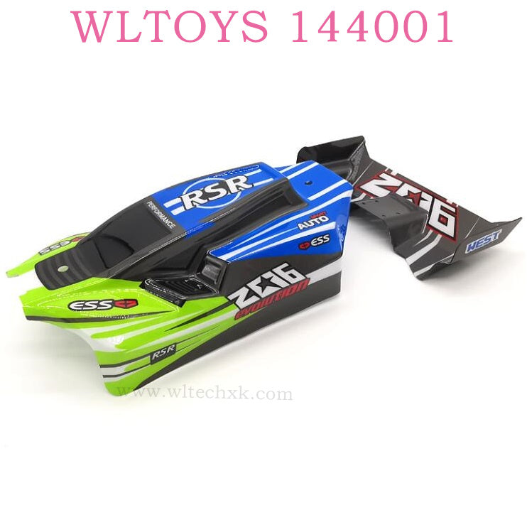 WLTOYS 144001 RC Car Original parts 1335 Car Shell GREEN