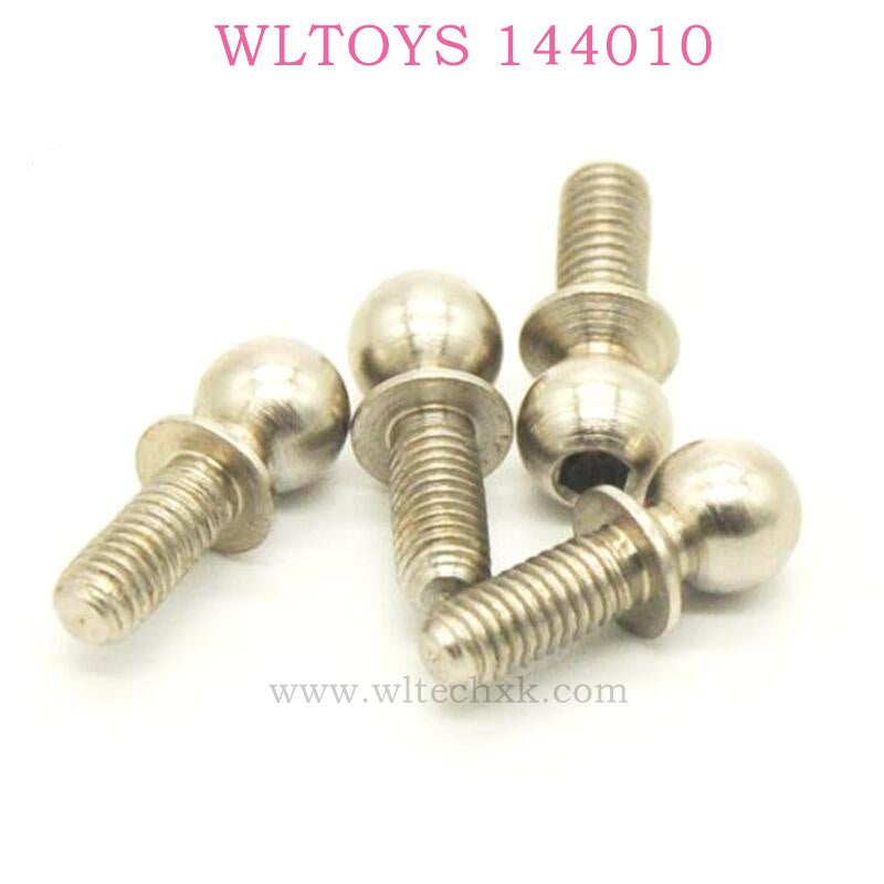 Original WLTOYS 144010 RC Car Parts 1337 Ball head screw 4.9X13.6