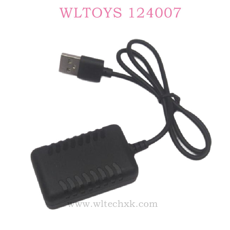 WLTOYS 124007 RC Car Original parts 1374 7.4V 2000mAh USB Charger