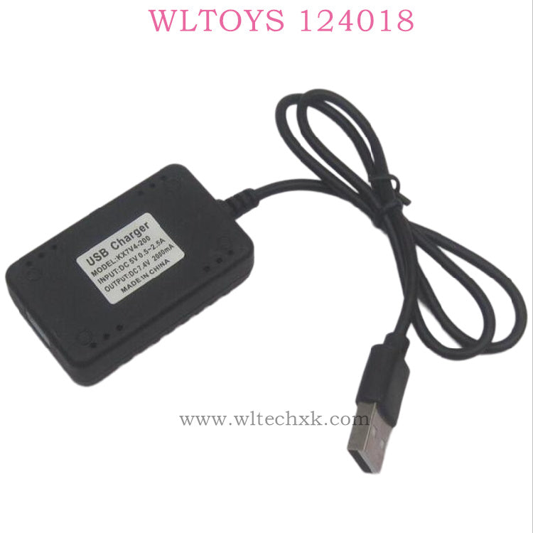 WLTOYS 124018 RC Car Original parts 1374 7.4V 2000mAh USB Charger