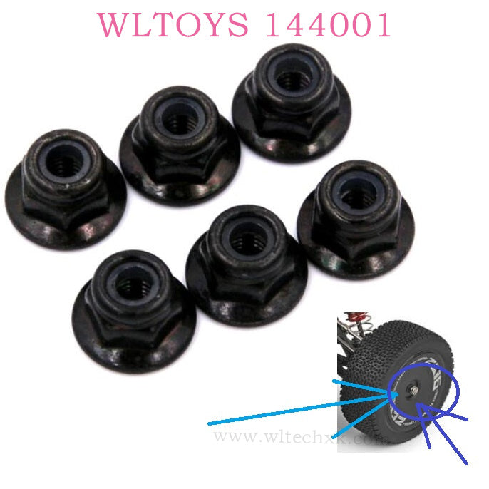 WLTOYS 144001 RC Car Original parts M3 Flange Nut