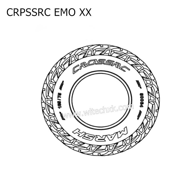 CROSSRC EMO XX Parts Swamp Tire Tread V Tread CS-97401533