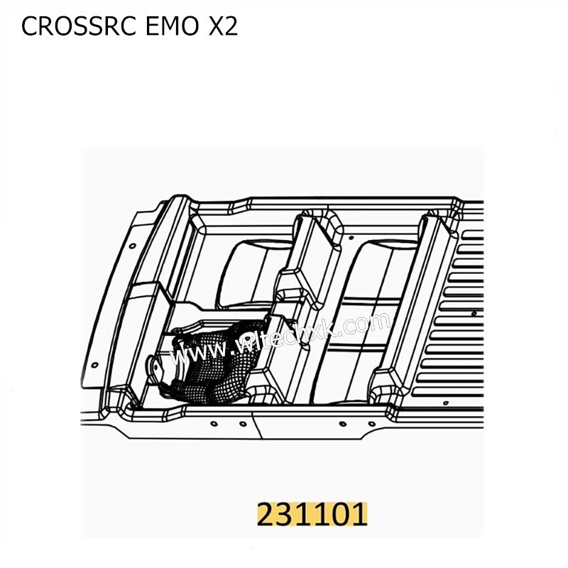 CROSSRC EMO X2 Parts Interior Kit (transparent) 231101 CS-97401187
