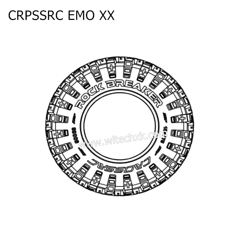 CROSSRC EMO XX Parts Rock Splitting Roar Tire Tread CS-97401532