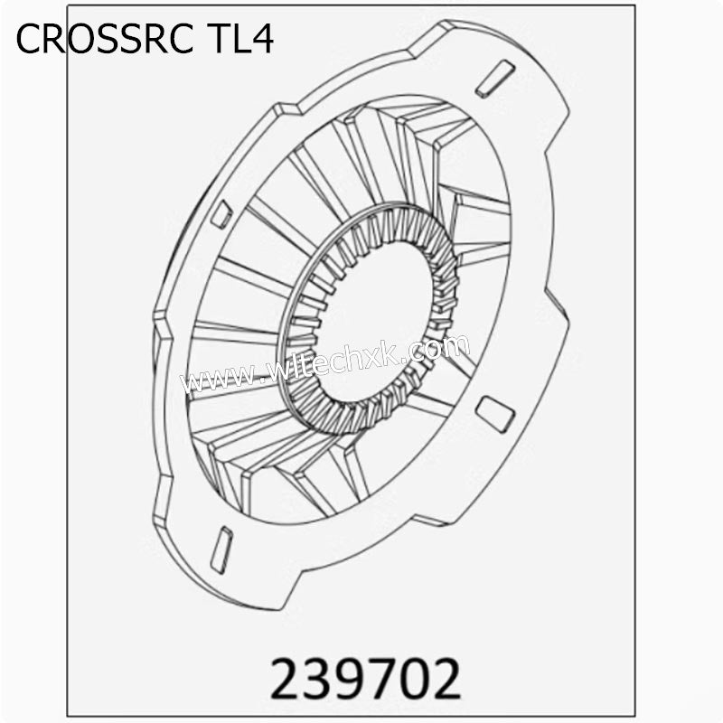 CROSSRC TL4 Parts Rear Wheel Hub Cover 239702 CS-97401383
