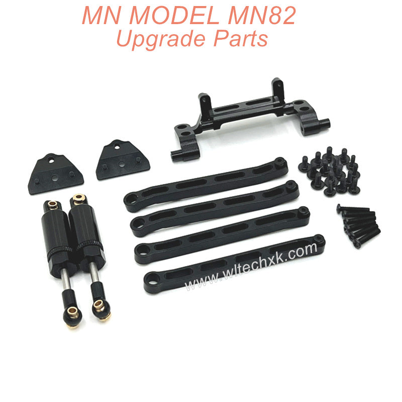 16-MN MODEL MN82 LC79 MN78 RC CAR Upgrade Parts Connect Rod Oli Shock kit Black
