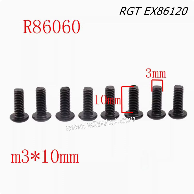 RGT EX86120 Upgrade Parts Steering Cup Screw 8pieces R86060
