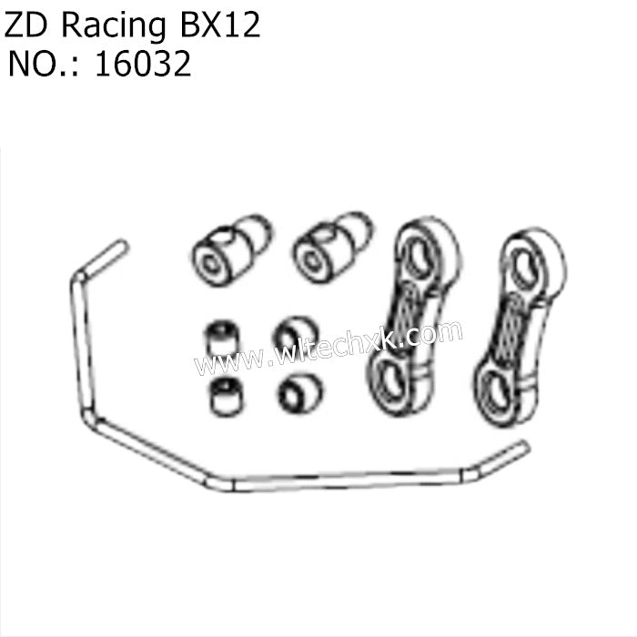 ZD Racing RX12 Parts Anti Roll Bar Components 16032