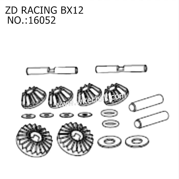 ZD Racing RX12 Parts Differential Small Bevel Gear 16052 -2