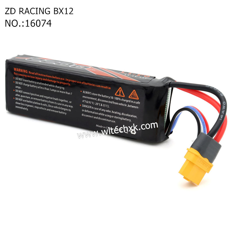 ZD Racing RX12 Parts 11.1V 2200mAm Lipo Battery 16074 -1