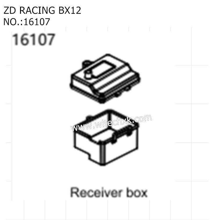 ZD Racing RX12 Parts Receiver Box 16107 -1